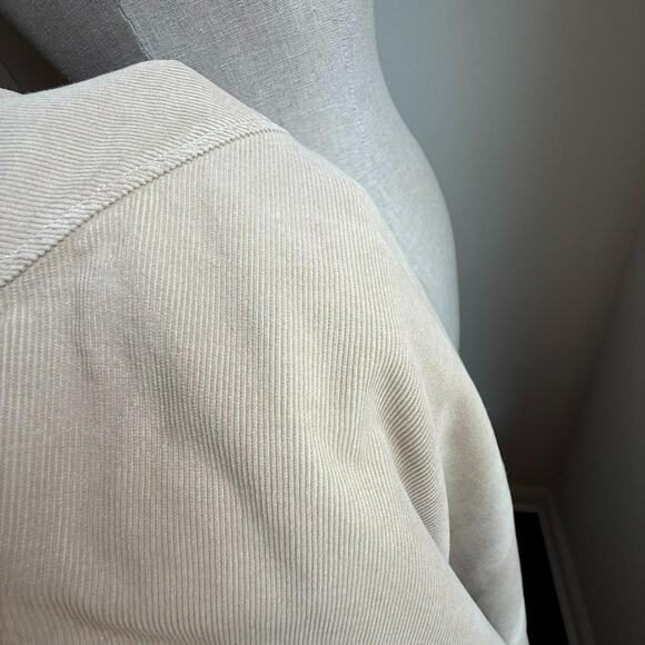 Laura Ashley Vintage Beige Corduroy Button-Up Shirt Made in Portugal L - Picture 7 of 7